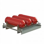 Ложемент для перевозки 3-х пропановых газовых баллонов