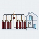 Баллонная установка GOK-8 на шлангах