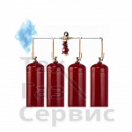 Баллонная установка GOK-4 на трубах